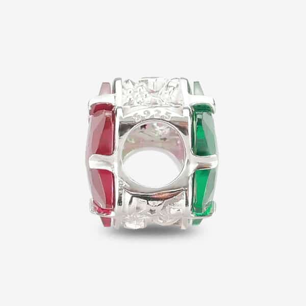 Praan Lucky Box Merry Star Crystal Charm red and green crystal Bead by The Alternative Bead. Your official Praan Retailer from Germany
