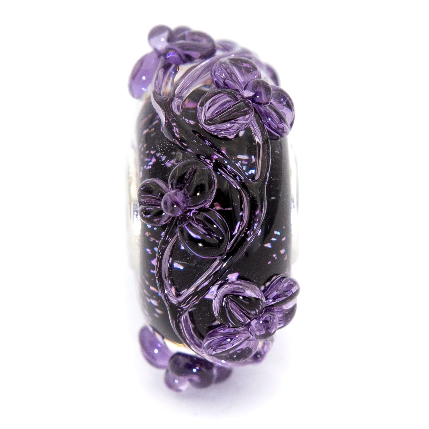 Elfbeads Midnight Mystery Flowertwig glass Bead by The Alternative Bead. Your official Elfbeads Retailer from Germany