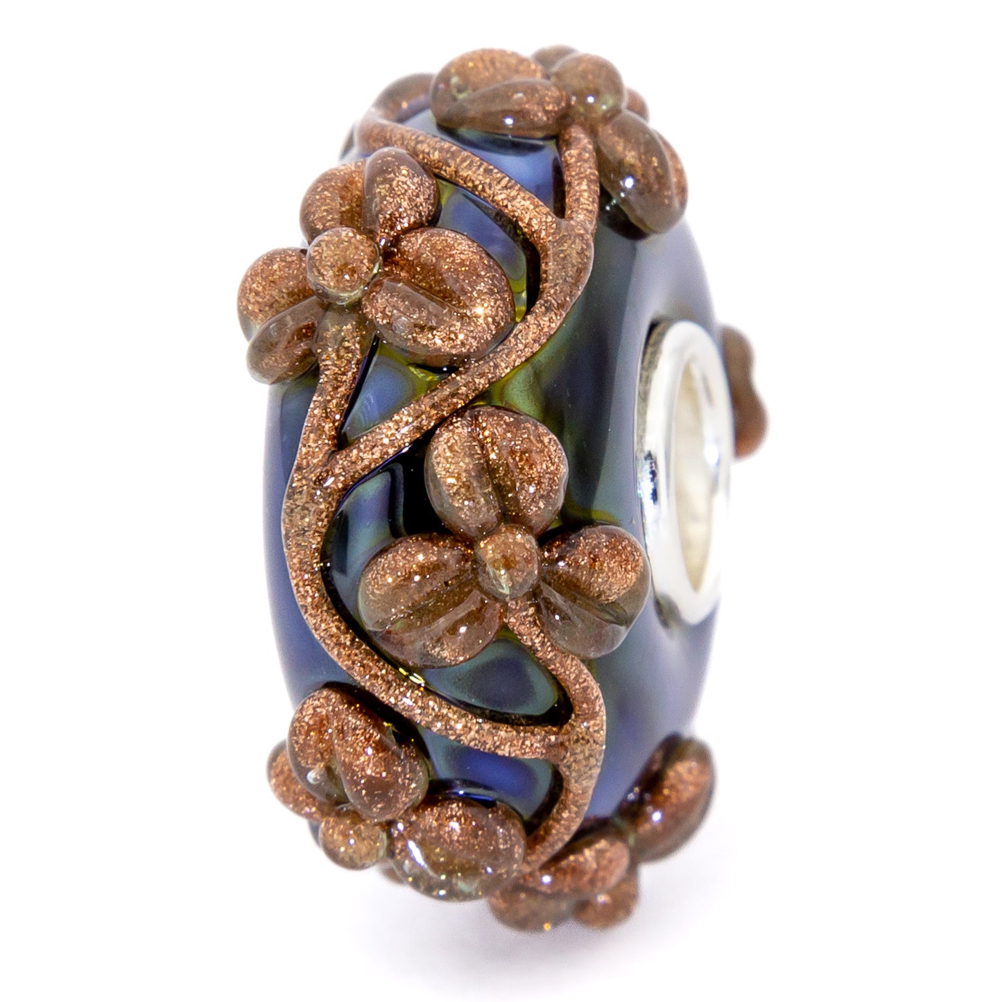 Elfbeads Midnight Oil Golddust Flowertwig black; gold glass Bead by The Alternative Bead. Your official Elfbeads Retailer from Germany