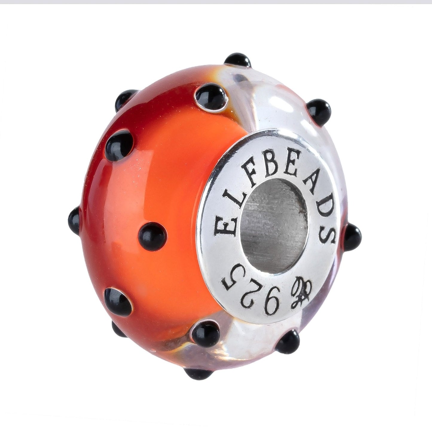 Elfbeads Midnight Polka Dot glass Bead by The Alternative Bead. Your official Elfbeads Retailer from Germany