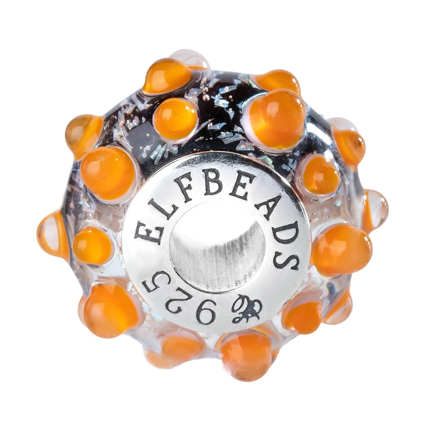 Elfbeads Midnight Pumpkin Dewdrops (G230812) glass Bead - The Alternative Bead official German Retailer. Buy 4 get 5 - free DHL Shipping for all orders above 150 ?