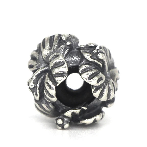 VIP-CHARMS Hibiscus Flower Stopper Charm (DSN20) silver sterling-silver Stopper by The Alternative Bead. Your Official VIP-CHARMS Retailer from Germany