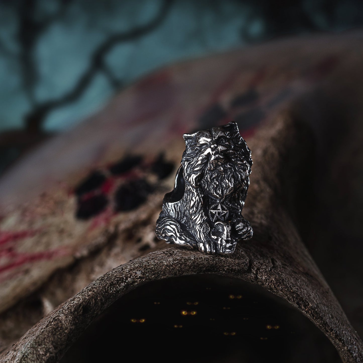 Elfbeads Monster Cat (S230928) silver sterling-silver Charm - The Alternative Bead official German Retailer. Buy 4 get 5 - free DHL Shipping for all orders above 150€