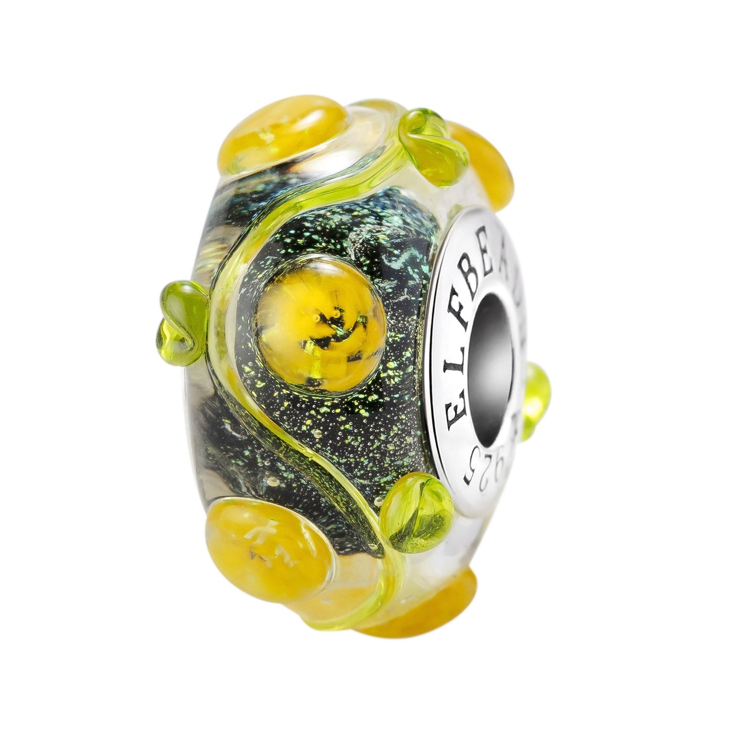 Elfbeads Moonflower Bloom yellow glass Bead by The Alternative Bead. Your official Elfbeads Retailer from Germany