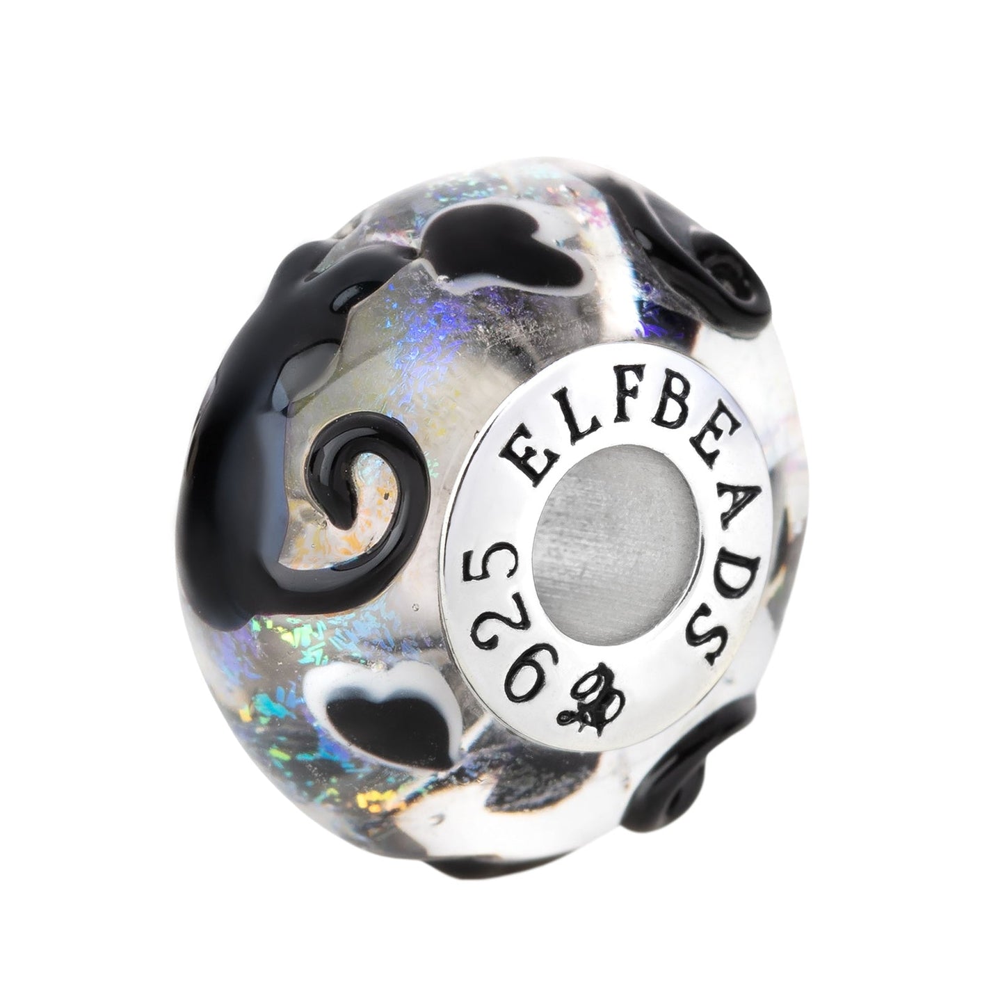 Elfbeads Moonlit Love Noir glass Bead by The Alternative Bead. Your official Elfbeads Retailer from Germany