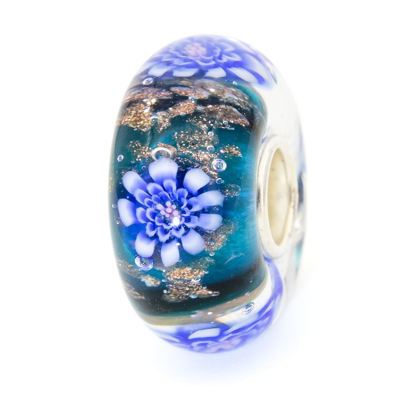 Elfbeads Moonshimmer Ocean Flower (G220418) glass Charm - The Alternative Bead official German Retailer. Buy 4 get 5 - free DHL Shipping for all orders above 150€