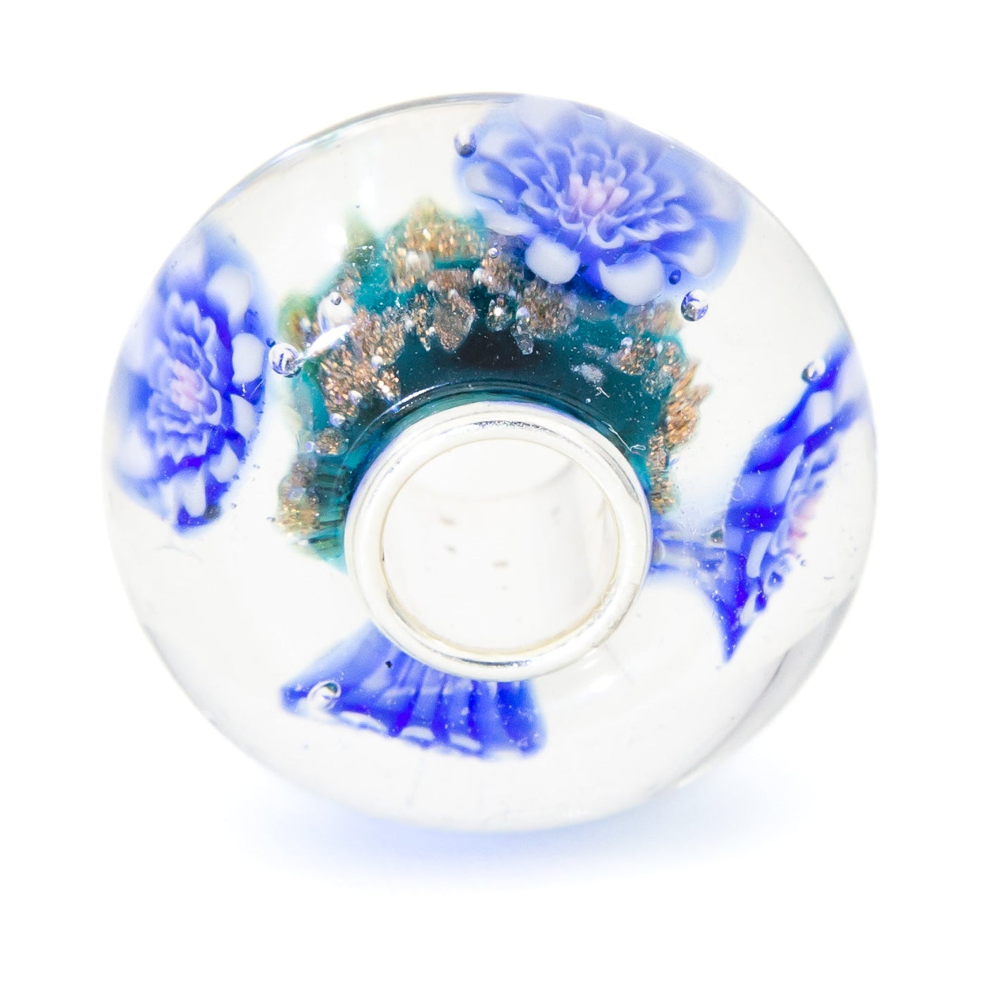 Elfbeads Moonshimmer Ocean Flower (G220418) glass Charm - The Alternative Bead official German Retailer. Buy 4 get 5 - free DHL Shipping for all orders above 150€