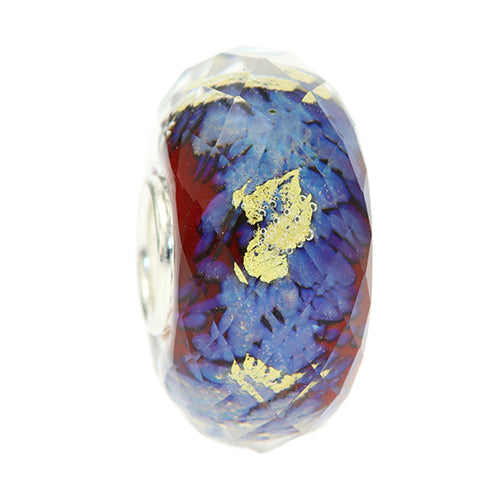 Ogerbeads Vermillion Gold Fragments blue; gold glass Bead by The Alternative Bead. Your official Ogerbeads Retailer from Germany