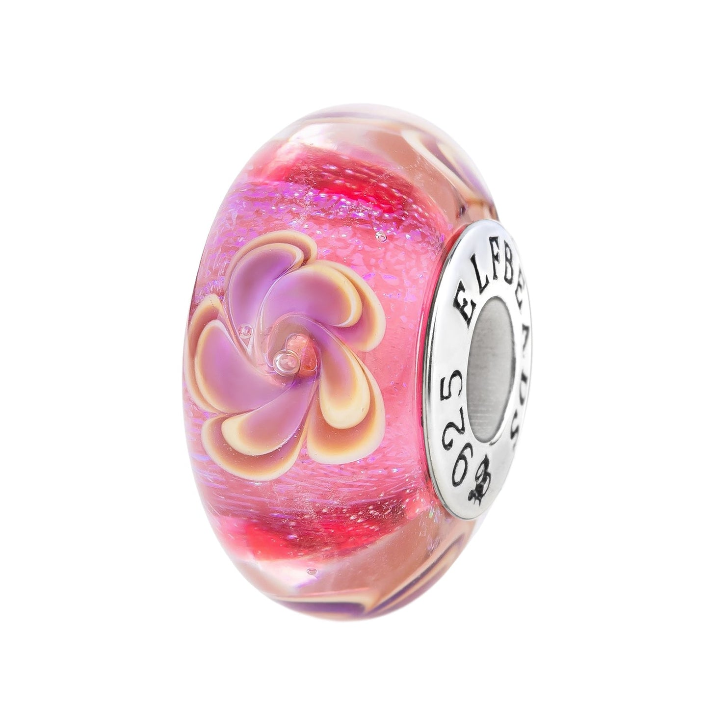 Elfbeads Nebula Princess Rose glass Bead by The Alternative Bead. Your official Elfbeads Retailer from Germany