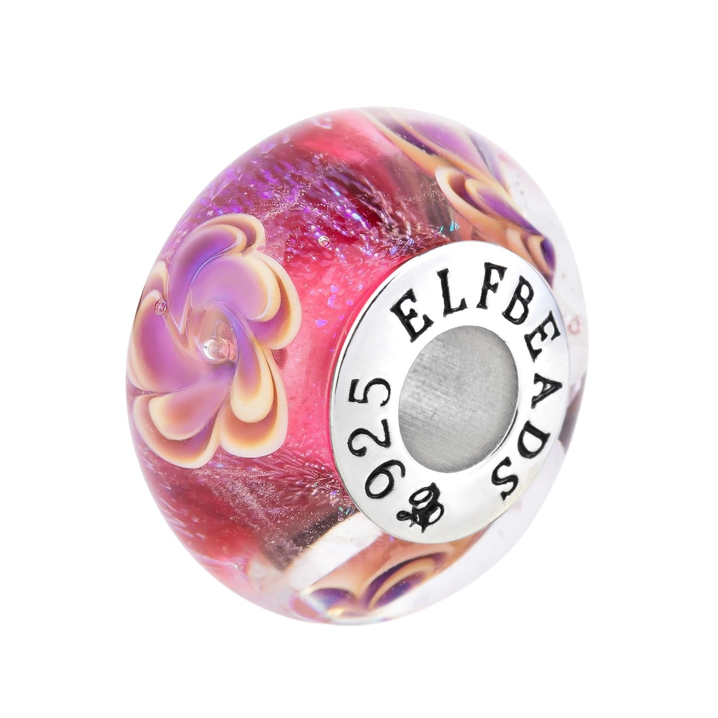 Elfbeads Nebula Princess Rose glass Bead by The Alternative Bead. Your official Elfbeads Retailer from Germany