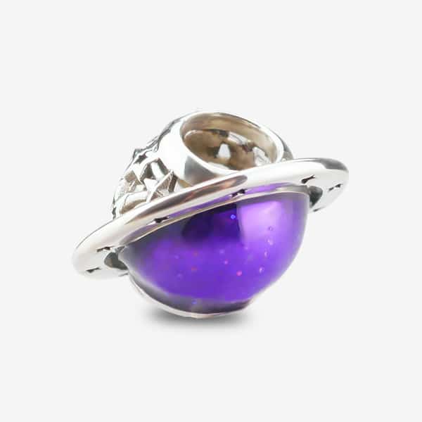 Praan Neon Saturn Charm silver sterling-silver Bead by The Alternative Bead. Your official Praan Retailer from Germany