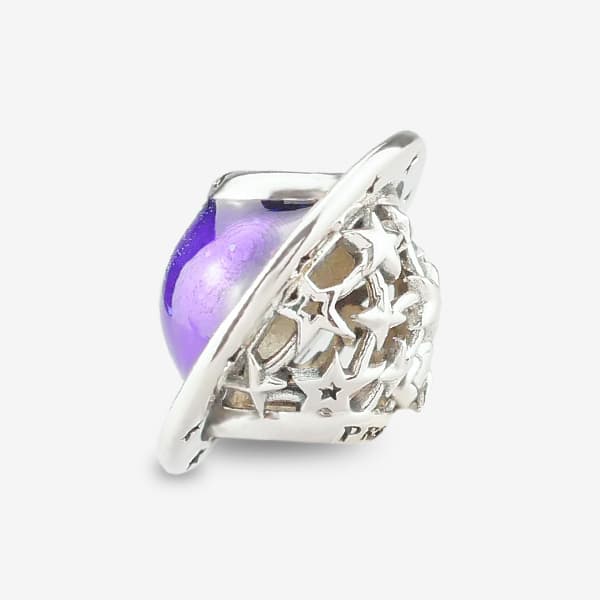 Praan Neon Saturn Charm silver sterling-silver Bead by The Alternative Bead. Your official Praan Retailer from Germany