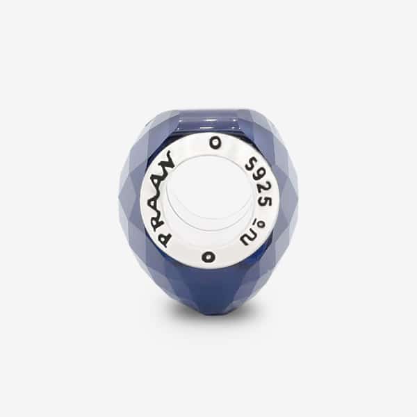 Praan Night Sky Heart blue crystal Bead by The Alternative Bead. Your official Praan Retailer from Germany