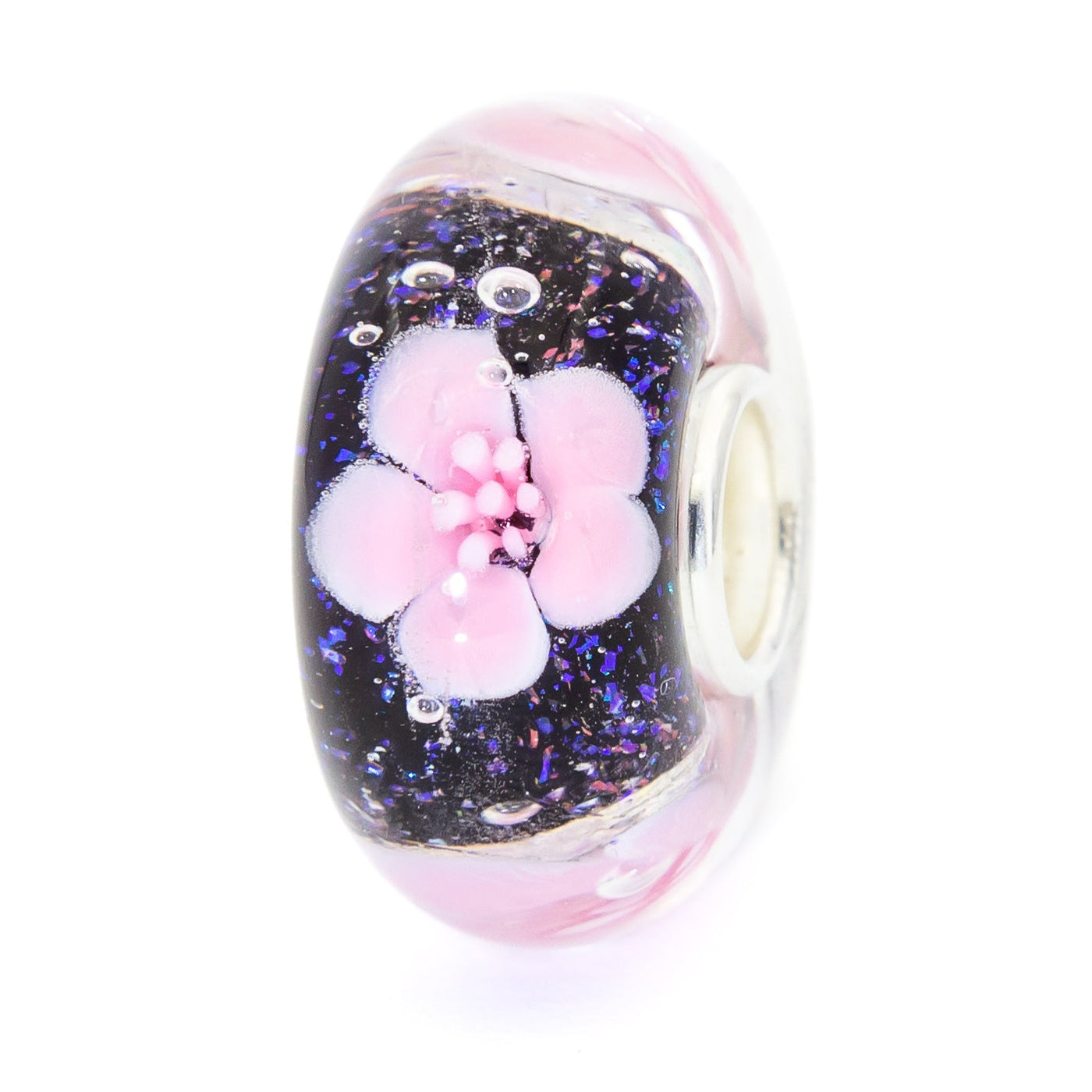 Elfbeads Night Magic Blossom Golddust glass Bead by The Alternative Bead. Your official Elfbeads Retailer from Germany