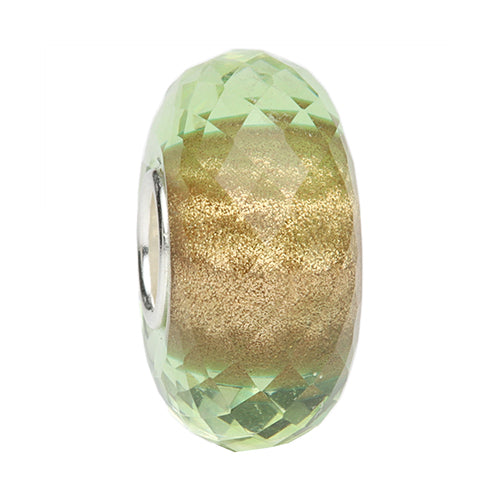 Ogerbeads Sea Salt Sparkle Elemental Fragments green; gold glass Bead by The Alternative Bead. Your official Ogerbeads Retailer from Germany
