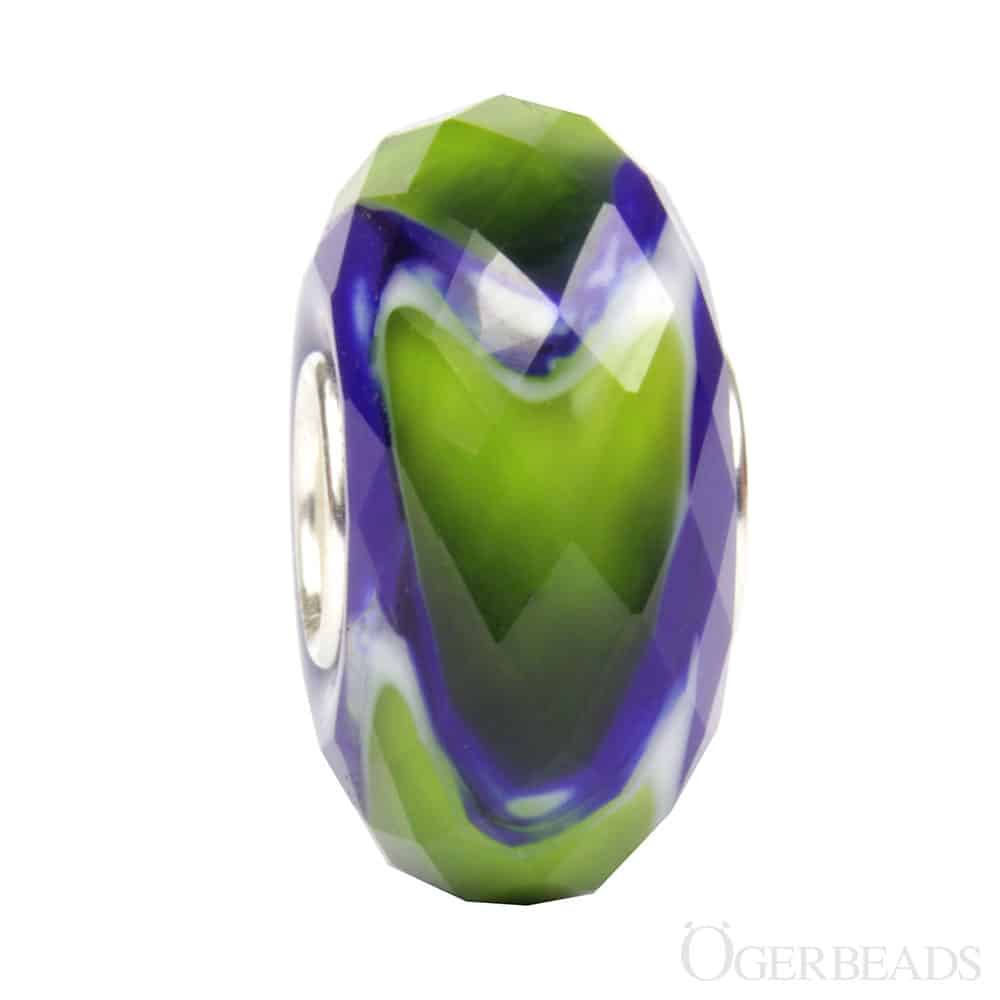 Ogerbeads Green Spirit Flux Fragments green; blue glass Bead by The Alternative Bead. Your official Ogerbeads Retailer from Germany
