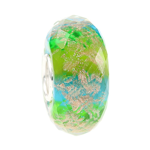 Ogerbeads Tropical Pixiedust Fragments green; blue; gold glass Bead by The Alternative Bead. Your official Ogerbeads Retailer from Germany