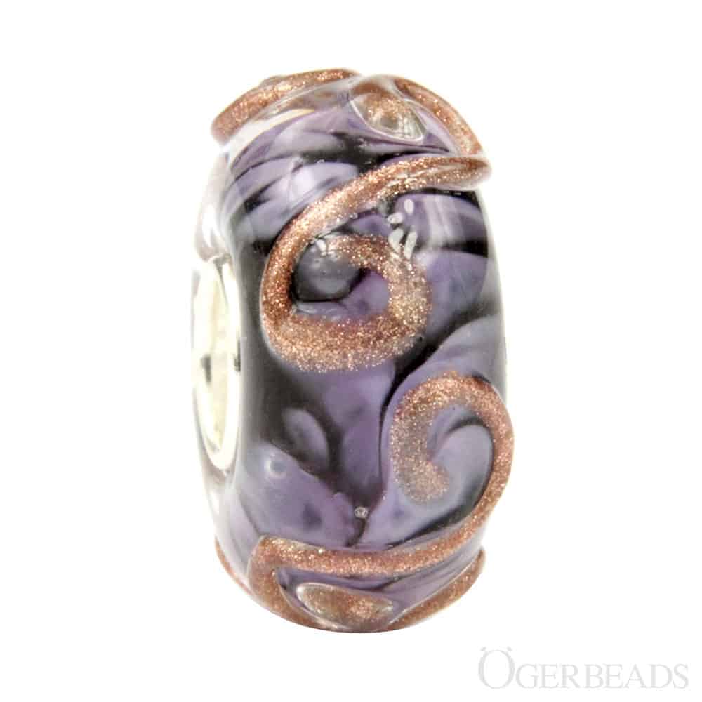 Ogerbeads Purple Sky Baroque Festival purple; gold glass Bead by The Alternative Bead. Your official Ogerbeads Retailer from Germany