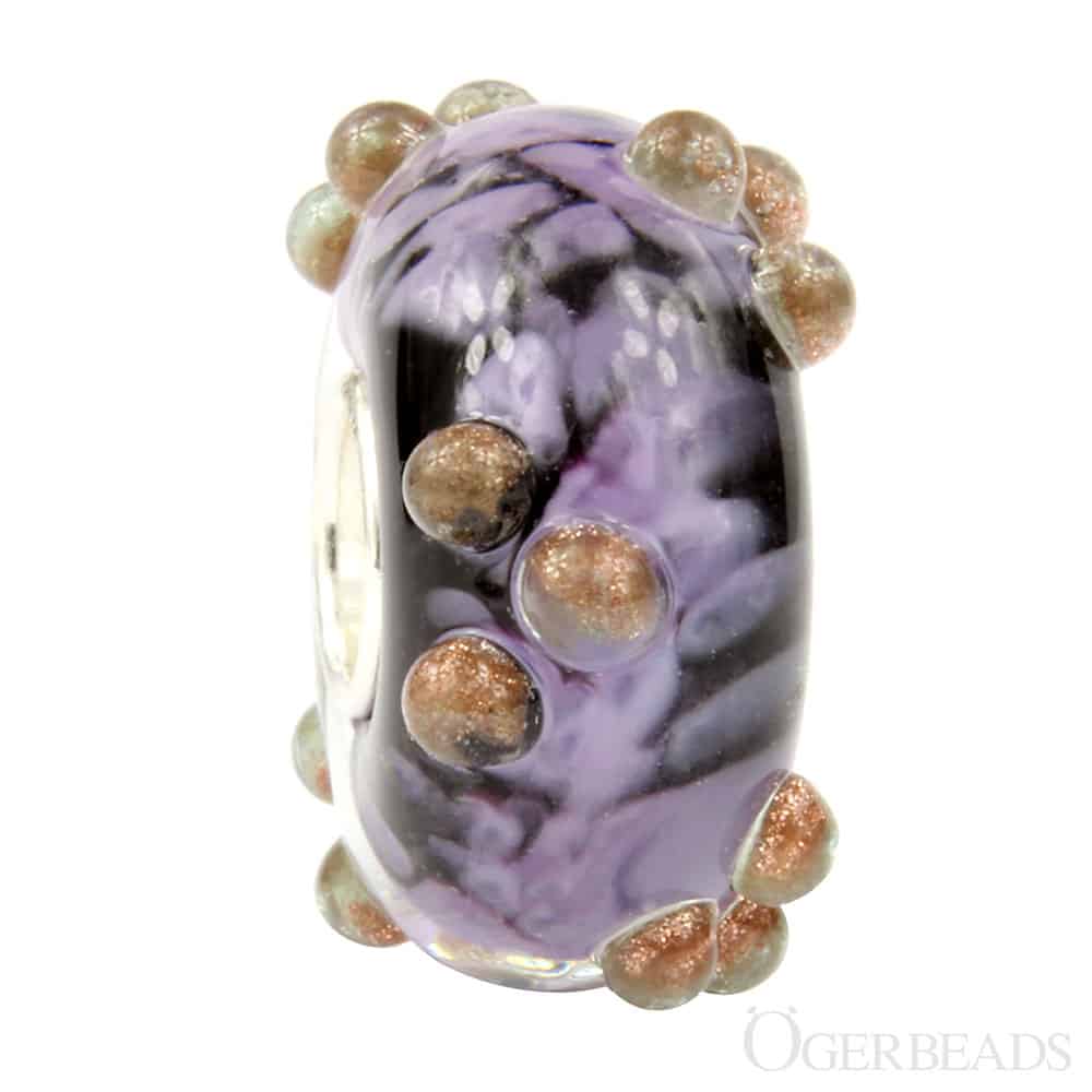 Ogerbeads Purple Sky Confetti purple glass Bead by The Alternative Bead. Your official Ogerbeads Retailer from Germany