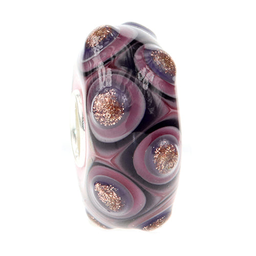 Ogerbeads Glitzy Gold black; pink; gold glass Bead by The Alternative Bead. Your official Ogerbeads Retailer from Germany