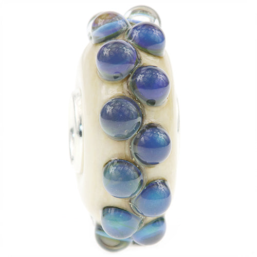 Ogerbeads Sea Pearls – LIMITED white; blue glass Bead by The Alternative Bead. Your official Ogerbeads Retailer from Germany
