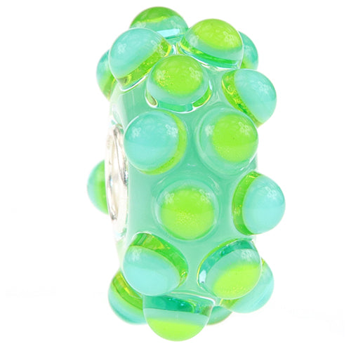 Ogerbeads Belize Bubbles green; blue glass Bead by The Alternative Bead. Your official Ogerbeads Retailer from Germany