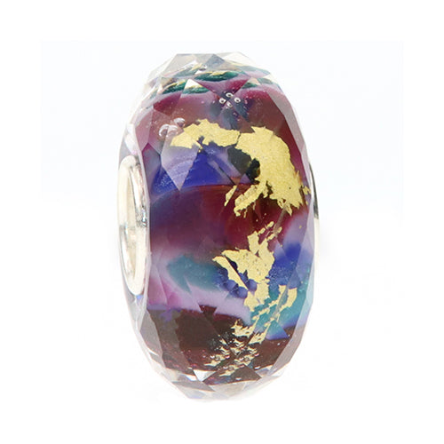 Ogerbeads Aurealia Fragments purple; blue; gold glass Bead by The Alternative Bead. Your official Ogerbeads Retailer from Germany