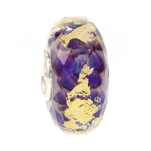 Ogerbeads Carnela Fragments purple; gold glass Bead by The Alternative Bead. Your official Ogerbeads Retailer from Germany