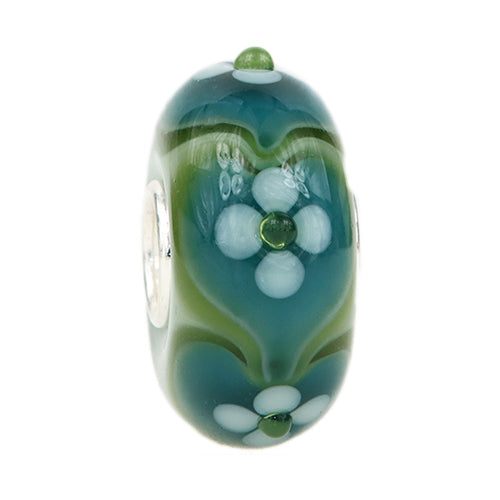 Ogerbeads Sacramento One & Only Flower Hearts green glass Bead by The Alternative Bead. Your official Ogerbeads Retailer from Germany