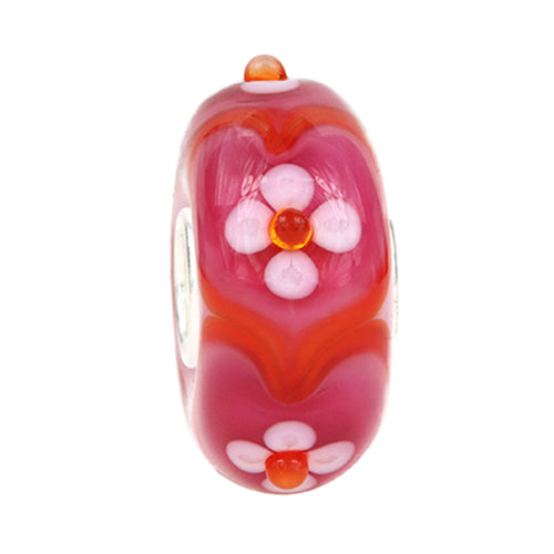 Ogerbeads Sugar Lips Flower Hearts red glass Bead by The Alternative Bead. Your official Ogerbeads Retailer from Germany