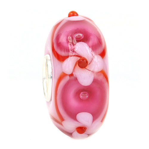 Ogerbeads Fantasy Rose Flowers pink glass Bead by The Alternative Bead. Your official Ogerbeads Retailer from Germany