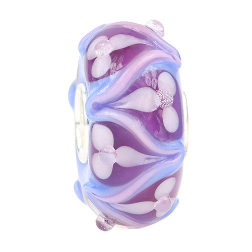 Ogerbeads Berry Pink Flowers purple; pink glass Bead by The Alternative Bead. Your official Ogerbeads Retailer from Germany
