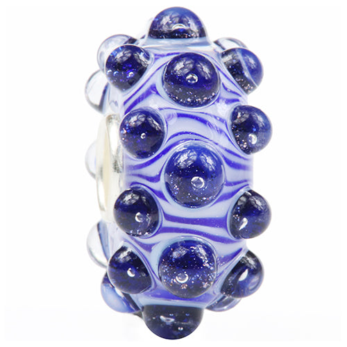 Ogerbeads Delft Blue Riptide blue; white glass Bead by The Alternative Bead. Your official Ogerbeads Retailer from Germany