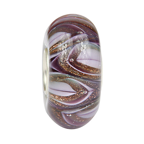 Ogerbeads Rose Sparkle Gravity Waves purple glass Bead by The Alternative Bead. Your official Ogerbeads Retailer from Germany