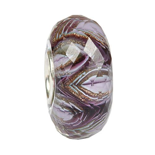 Ogerbeads Rose Sparkle Gravity Waves Fragments purple glass Bead by The Alternative Bead. Your official Ogerbeads Retailer from Germany