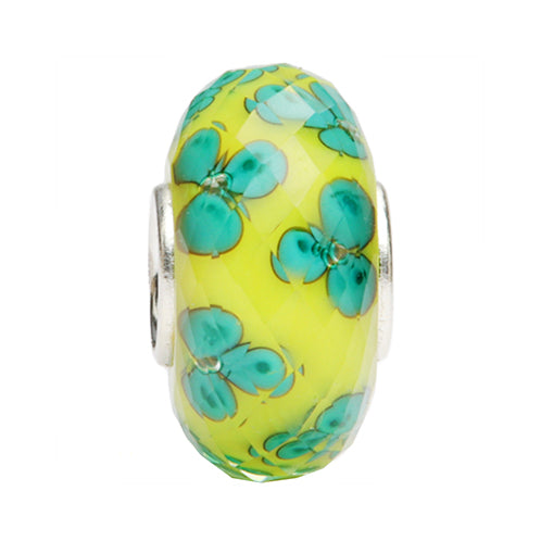 Ogerbeads Three Leaf Clover Fragments yellow; green glass Bead by The Alternative Bead. Your official Ogerbeads Retailer from Germany
