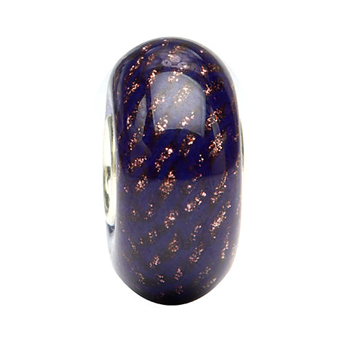 Ogerbeads Lavendark Sparkle Weave purple; gold glass Bead by The Alternative Bead. Your official Ogerbeads Retailer from Germany