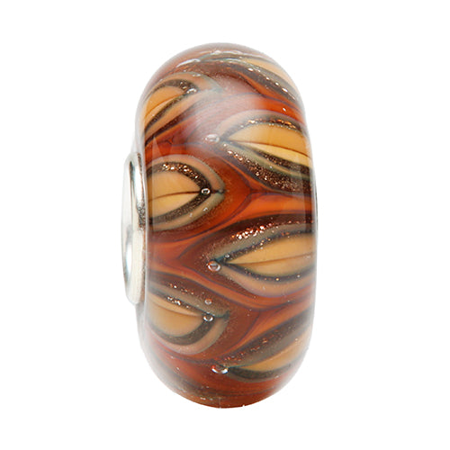 Ogerbeads Autumn Spice Fire Flames brown; orange; red glass Bead by The Alternative Bead. Your official Ogerbeads Retailer from Germany