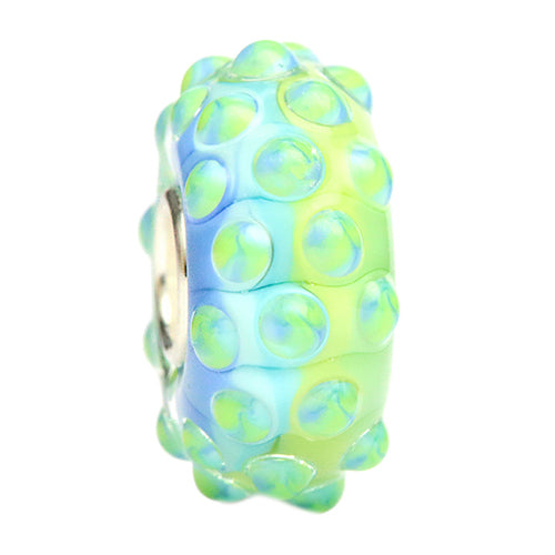 Ogerbeads Electric Confetti green; blue glass Bead by The Alternative Bead. Your official Ogerbeads Retailer from Germany