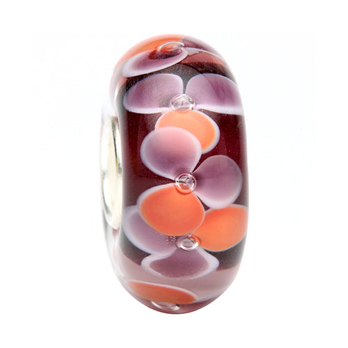 Ogerbeads Sunkissed Wisteria Flowers red; purple glass Bead by The Alternative Bead. Your official Ogerbeads Retailer from Germany
