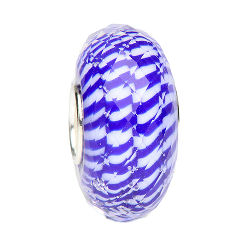 Ogerbeads Delft Blue Wave Fragments blue; white glass Bead by The Alternative Bead. Your official Ogerbeads Retailer from Germany