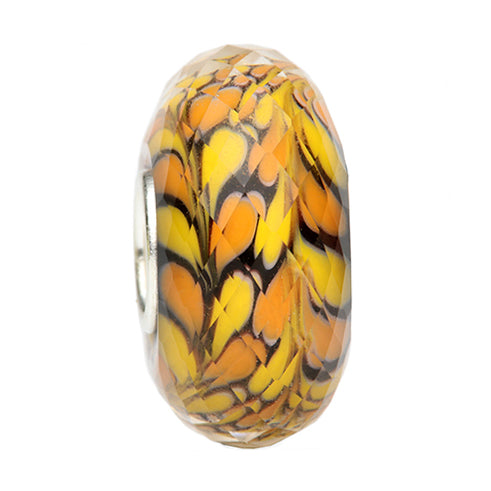 Ogerbeads Autumn Leaftwig Fragments yellow; orange glass Bead by The Alternative Bead. Your official Ogerbeads Retailer from Germany