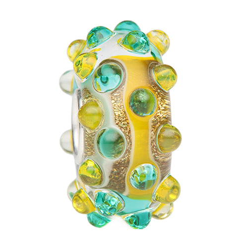 Ogerbeads Vibrant Riverdrops yellow glass Bead by The Alternative Bead. Your official Ogerbeads Retailer from Germany