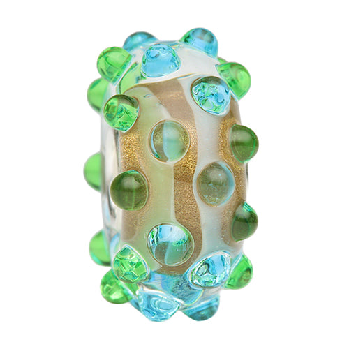 Ogerbeads Waterfall Riverdrops green; blue; brown glass Bead by The Alternative Bead. Your official Ogerbeads Retailer from Germany