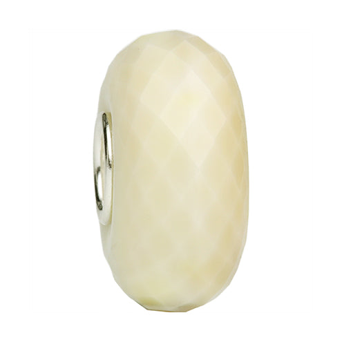 Ogerbeads Lemon Cream Elemental Fragments yellow; beige glass Bead by The Alternative Bead. Your official Ogerbeads Retailer from Germany