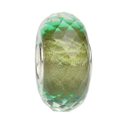 Ogerbeads Emerald Sparkle Elemental Fragments green; gold glass Bead by The Alternative Bead. Your official Ogerbeads Retailer from Germany