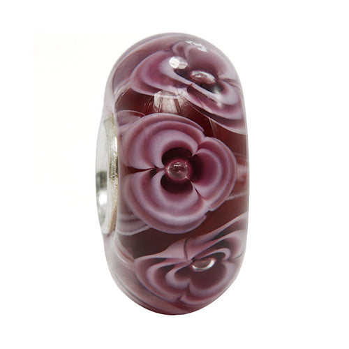 Ogerbeads Gypsy Double Rose Flowers purple glass Bead by The Alternative Bead. Your official Ogerbeads Retailer from Germany