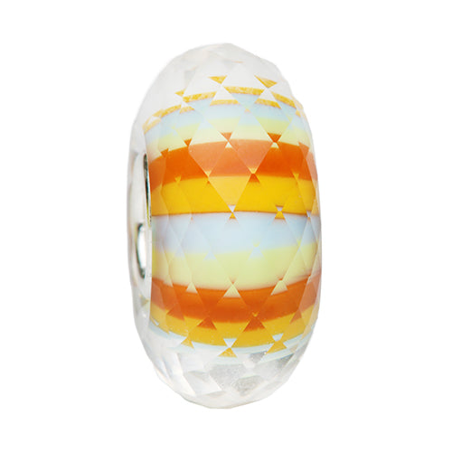 Ogerbeads Stay Calm Striped Fragments blue; red; orange glass Bead by The Alternative Bead. Your official Ogerbeads Retailer from Germany