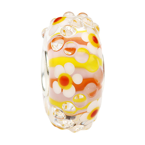 Ogerbeads Sweet as Candy Flower Drops orange; pink; yellow glass Bead by The Alternative Bead. Your official Ogerbeads Retailer from Germany