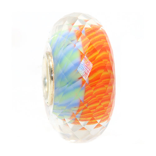 Ogerbeads Sweet and Sour Candy Cane Fragments blue; orange glass Bead by The Alternative Bead. Your official Ogerbeads Retailer from Germany